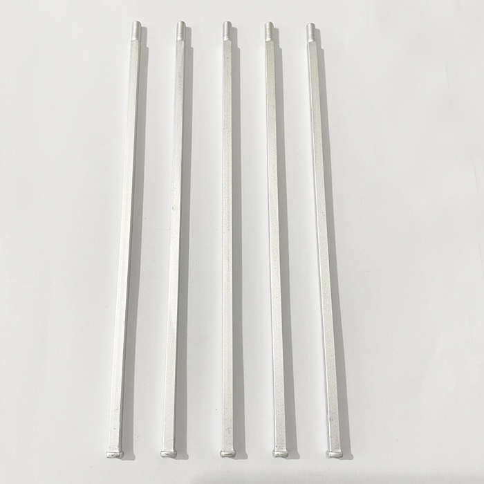 6 Inch Long Pack of 5 aluminium alloy square shafts Replacements for Pepper Mill Kits