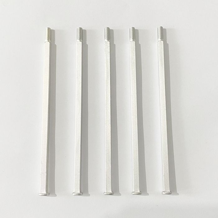6 Inch Long Pack of 5 aluminium alloy square shafts Replacements for Pepper Mill Kits