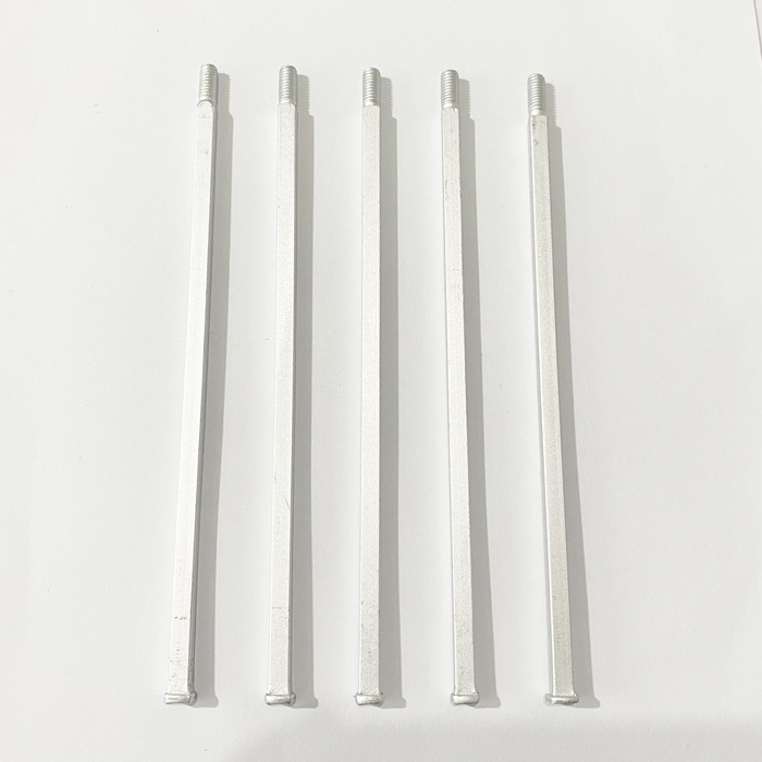 6 Inch Long Pack of 5 aluminium alloy square shafts Replacements for Pepper Mill Kits