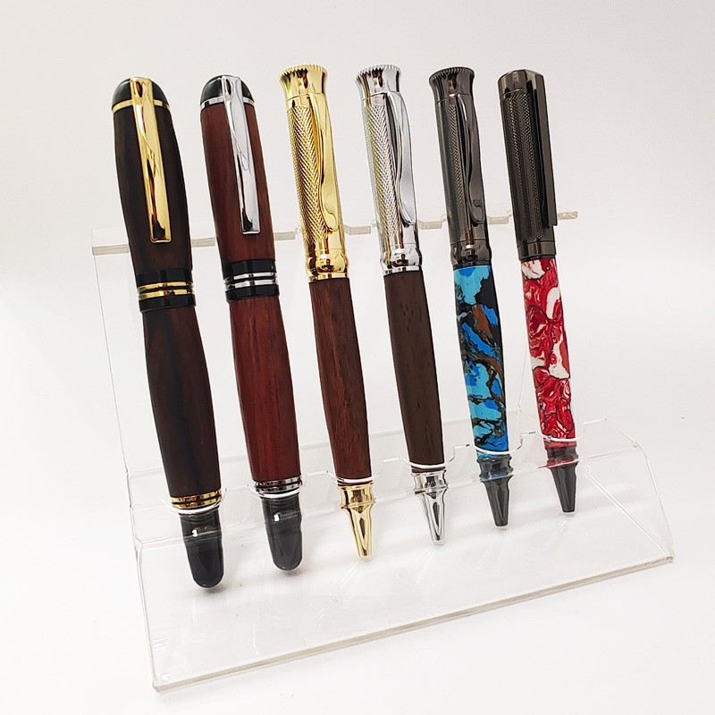 PS6-1 Acrylic High-end  Pen Stands / Displays - For 6 pens