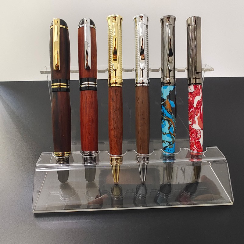 PS6-1 Acrylic High-end  Pen Stands / Displays - For 6 pens
