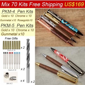 Mix 70 PKM-4 & PKM-5 Pen Kits US$169 Free Shipping