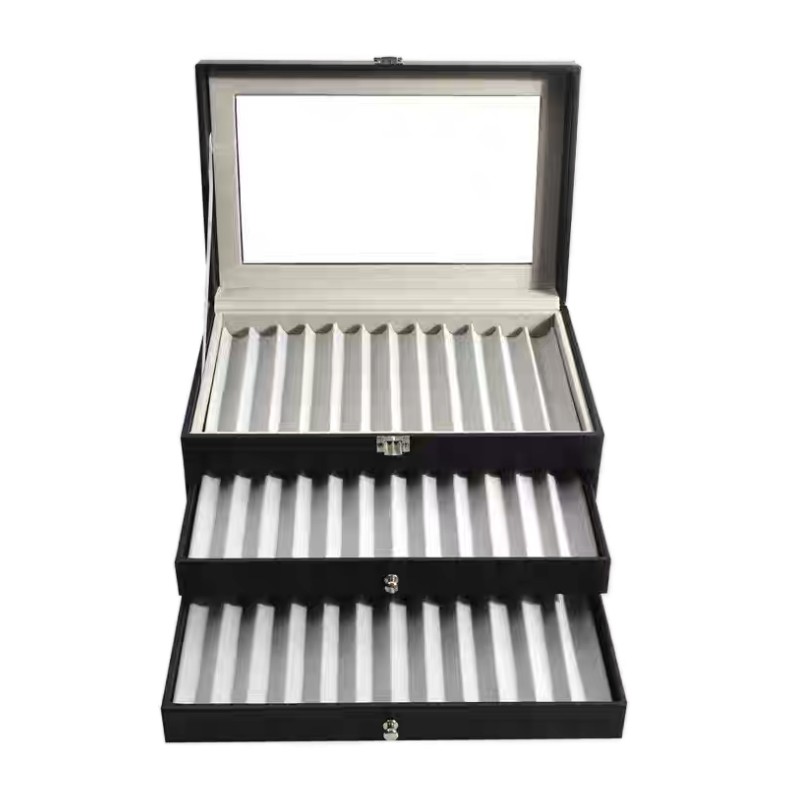 PSB36-1 Deluxe Fountain Pen Storage Box- Holds 36 Pens