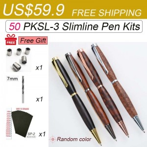 50 PKSL-3 Slimline Pen Kits Free Shipping