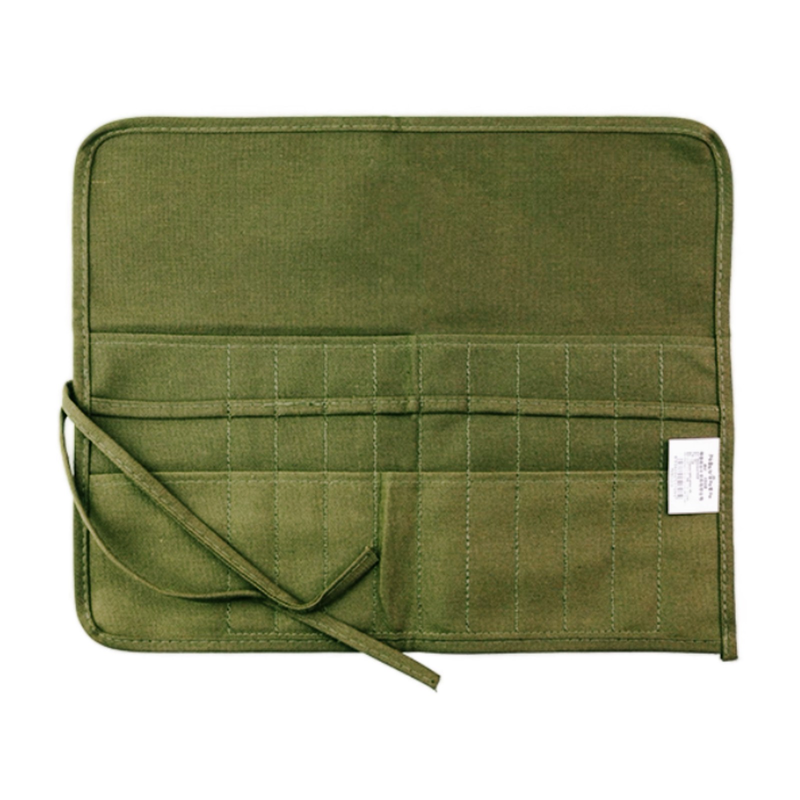 Cotton Roll-up Pen Case with 22 Slots